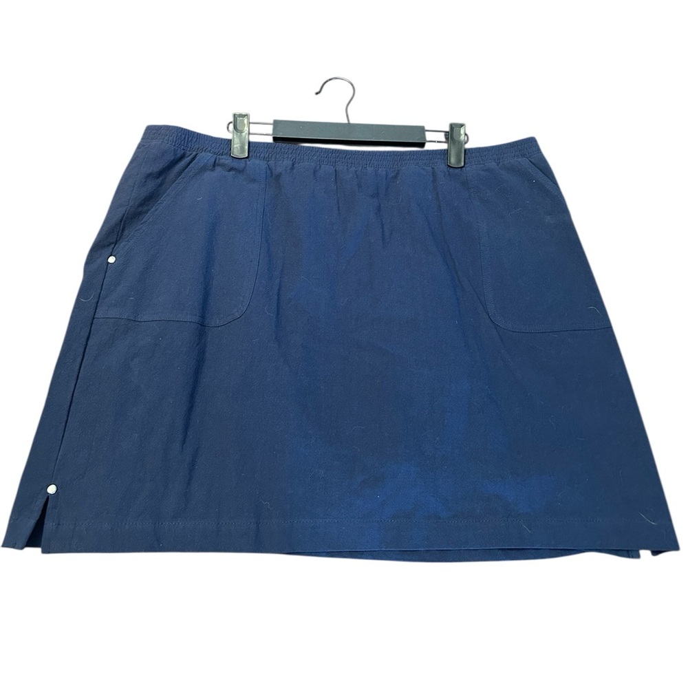 Skort Vintage Cathy Daniel’s Classic Pull On Navy SZ XL Athletic Tennis Golf - Picture 2 of 15